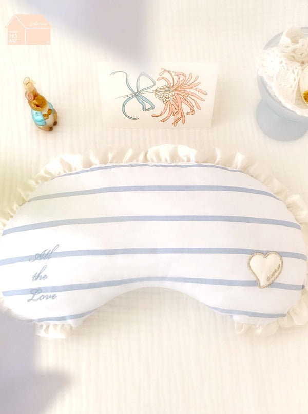 house front pillow (Blue)