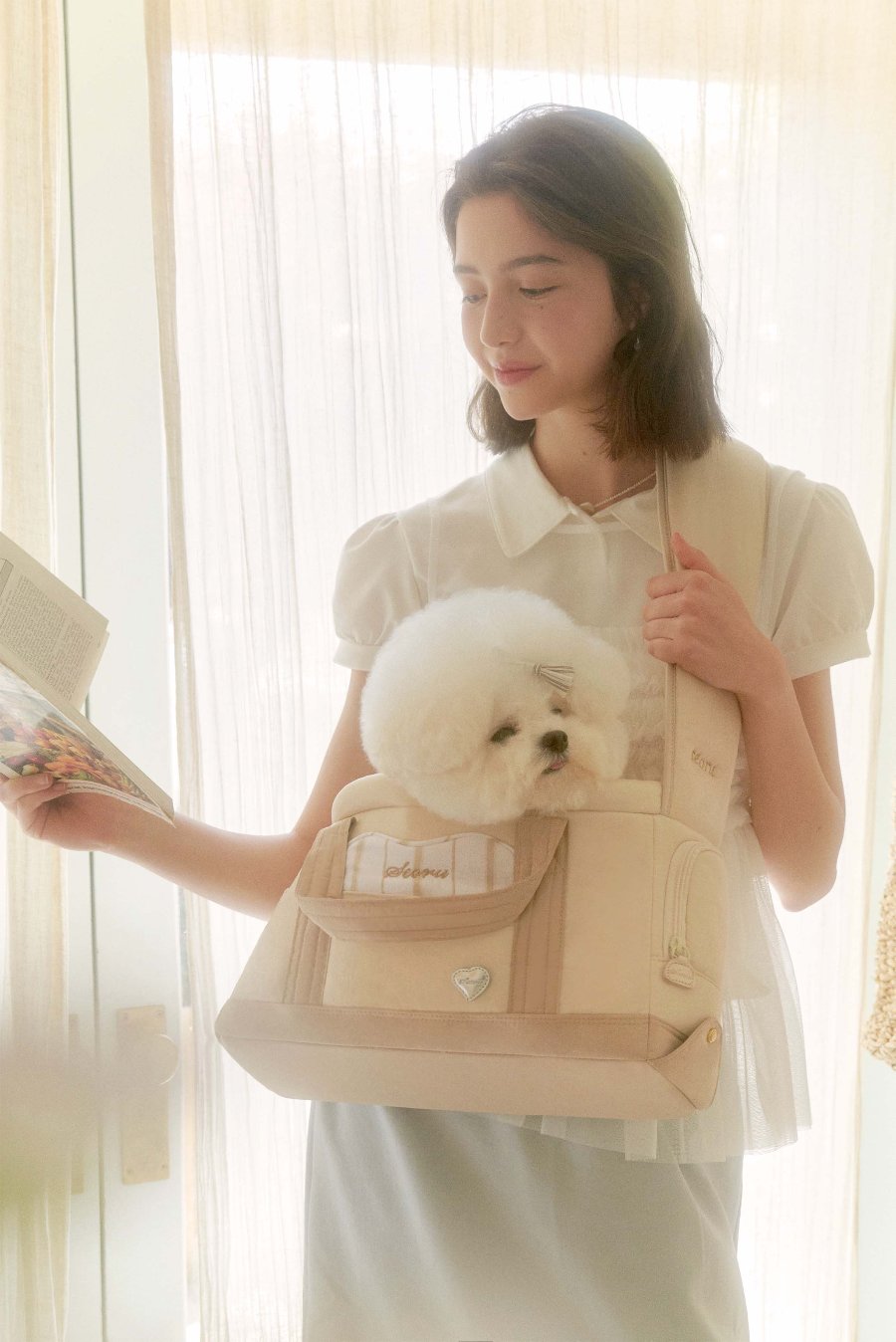 【再入荷】Heart Verubag • 2 way (Beige)