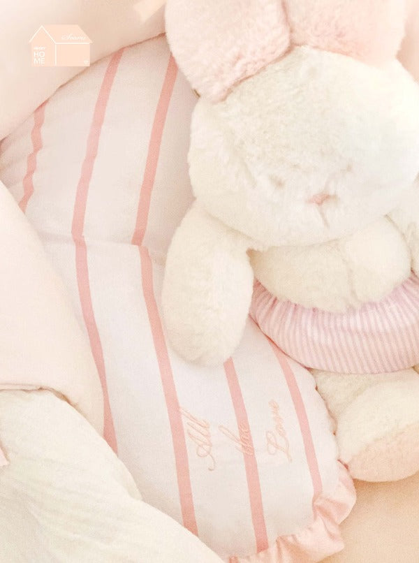 house front pillow (pink)