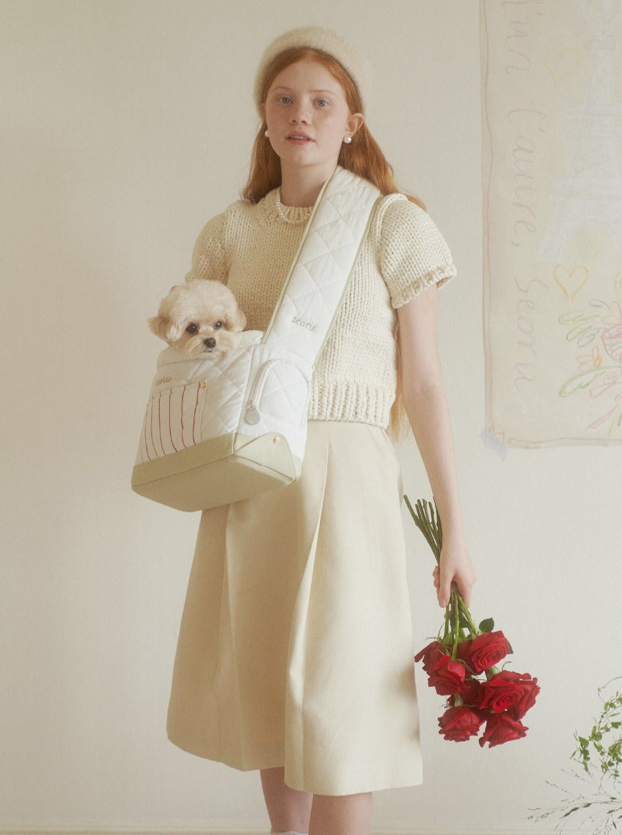seoru fluer veru bag (Beige red) Sling Bag