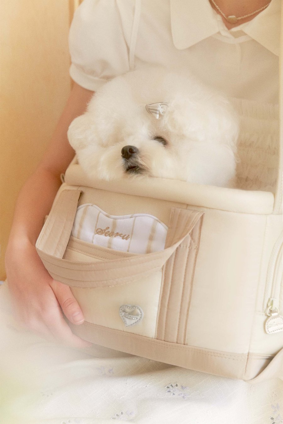 【再入荷】Heart Verubag • 2 way (Beige)