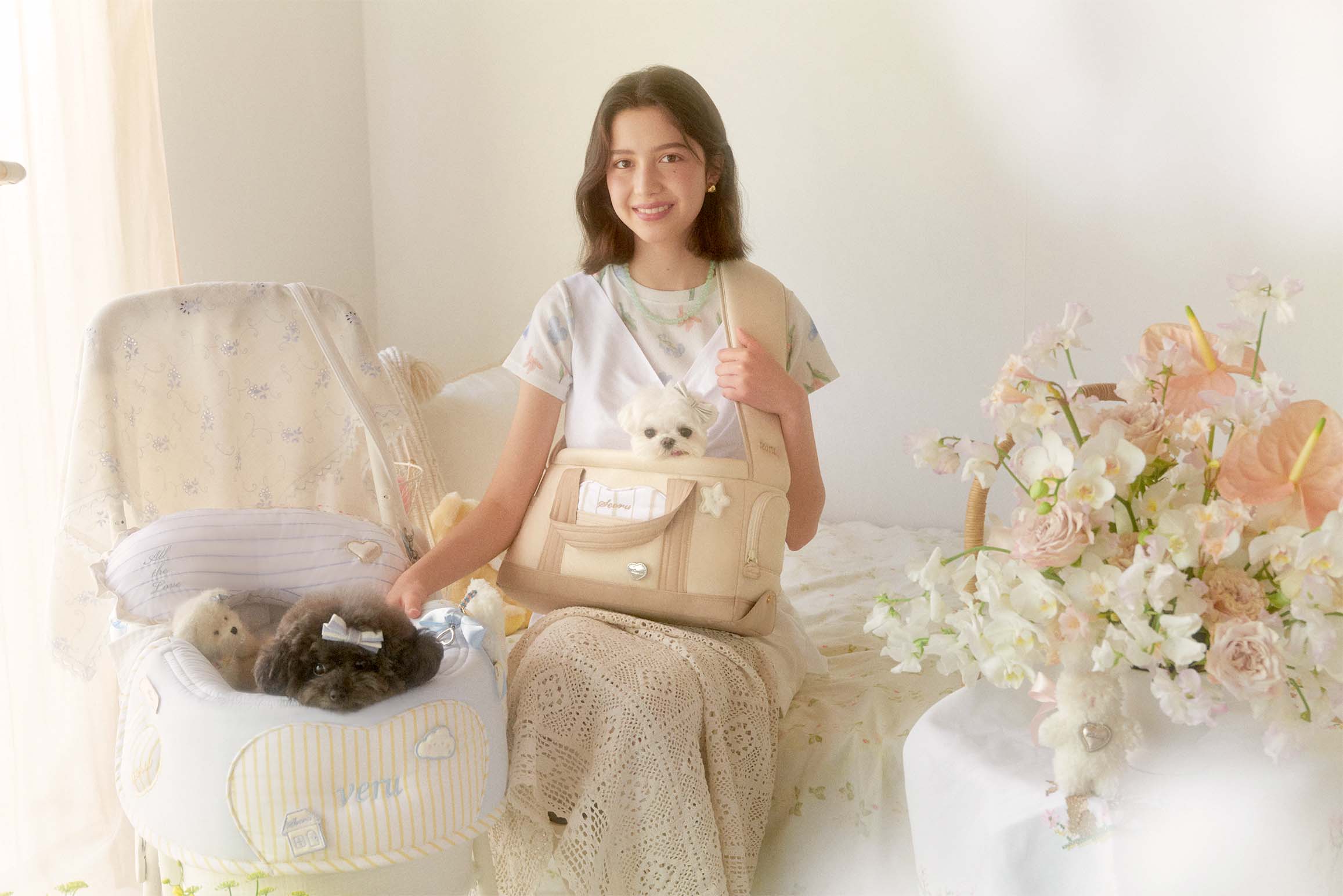 【再入荷】Heart Verubag • 2 way (Beige)