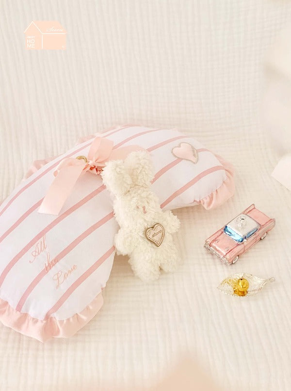 house front pillow (pink)
