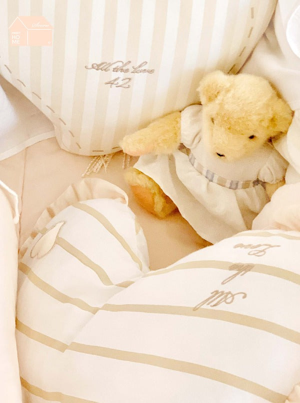 house front pillow (Beige)