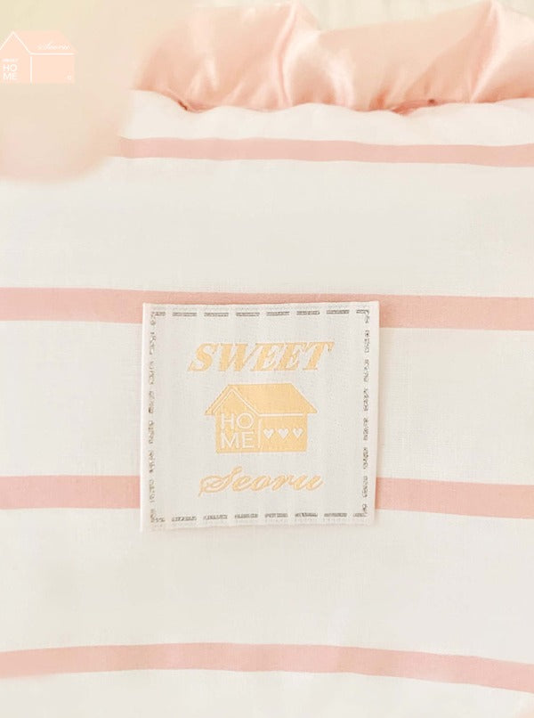 house front pillow (pink)