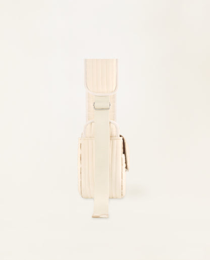 Classic shell pet bag (check beige)