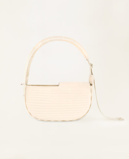 Classic shell pet bag (check beige)