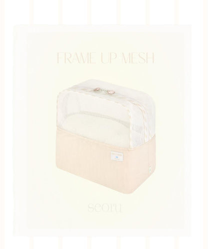 seoru frame up mesh (plain Beige)※ Letter bag&amp;ballone bag専用メッシュ