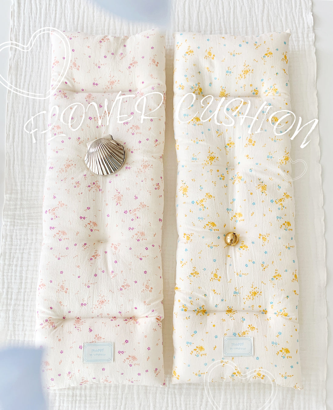 seoru flower bumper cushion [Pet bag/Valentine bag用オプション] Cushion L Yellow flower：6月上旬～6月中旬頃発送予定分